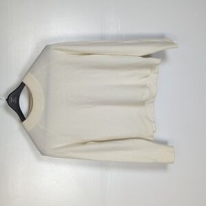 Athleta Cream Crew Neck Sweater